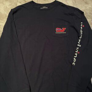 Vineyard Vines Navy Valentine's Day Shirt